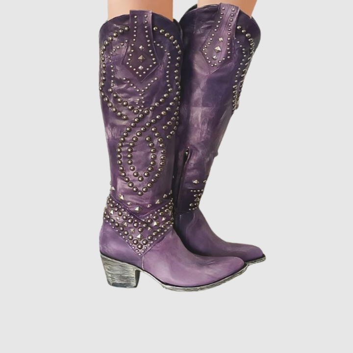 Jessica | Western Knee-High Boots