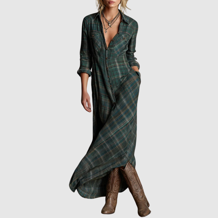 Grace | Single-Breasted Maxi Dress