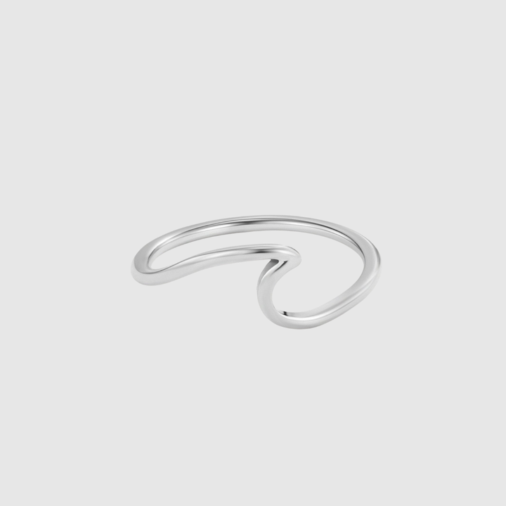 Imara | Silver Wave Ring