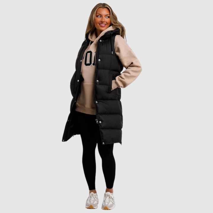 Sidra | Comfy Long Hooded Puffer