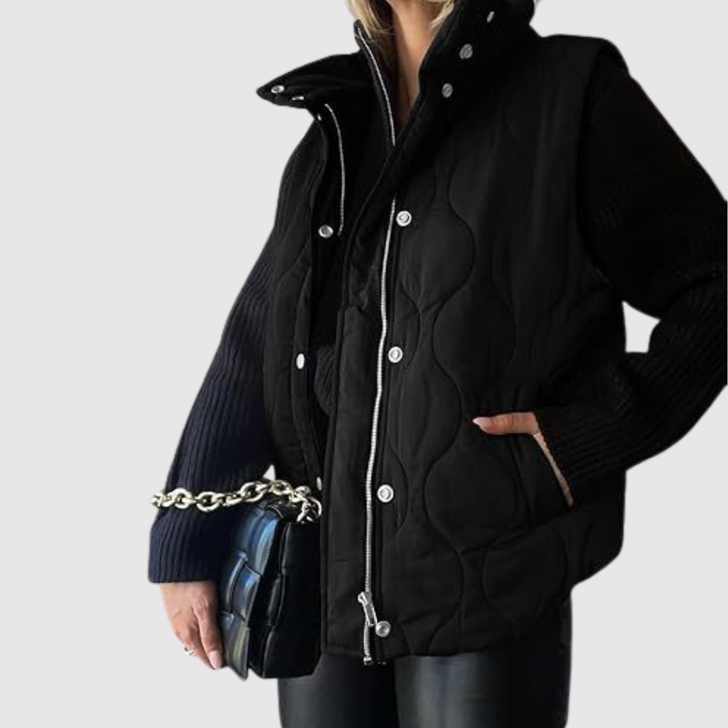 Darcy | Chic Lightweight Button-Up Puffer Vest