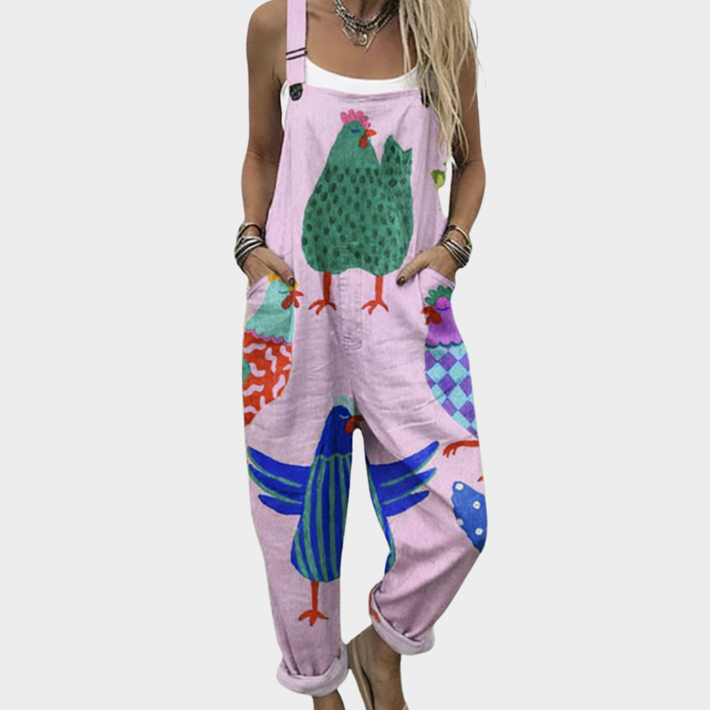 Diane | Comfortable Printed Overalls