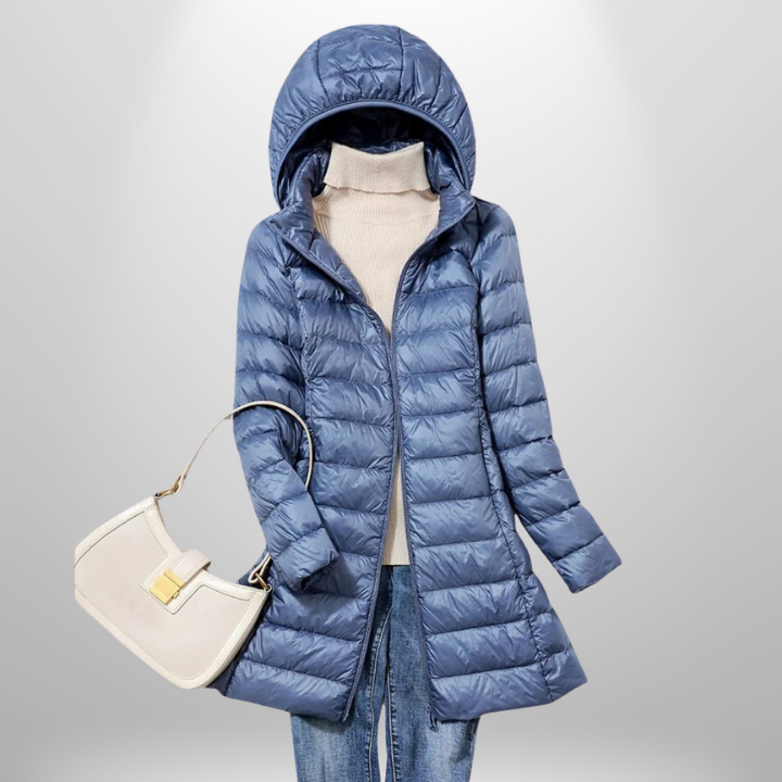 Ivy | Ultra-Light Down Jacket With Detachable Hood