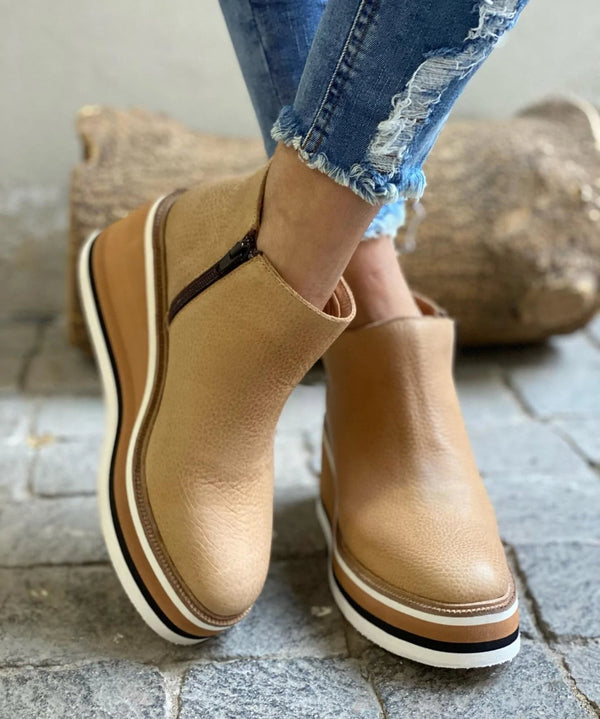 Sarah | Waterproof Wedge Ankle Boots