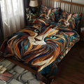 3-Piece Quilted Bedding Set - Sweet Purring
