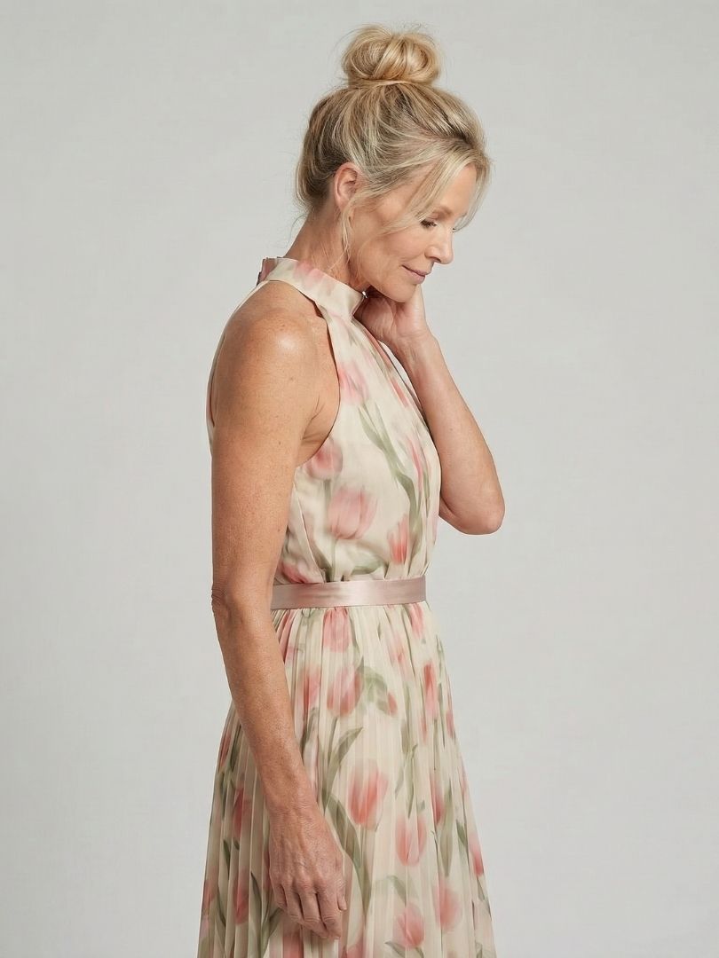 Harper | Midi Halter Floral Dress