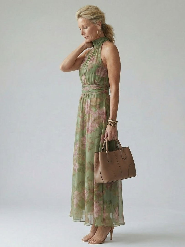 Mirelle | Midi Halter Dress