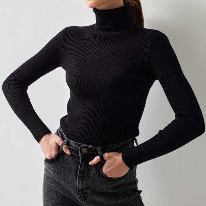 Maeva | Ribbed Turtleneck Jumper