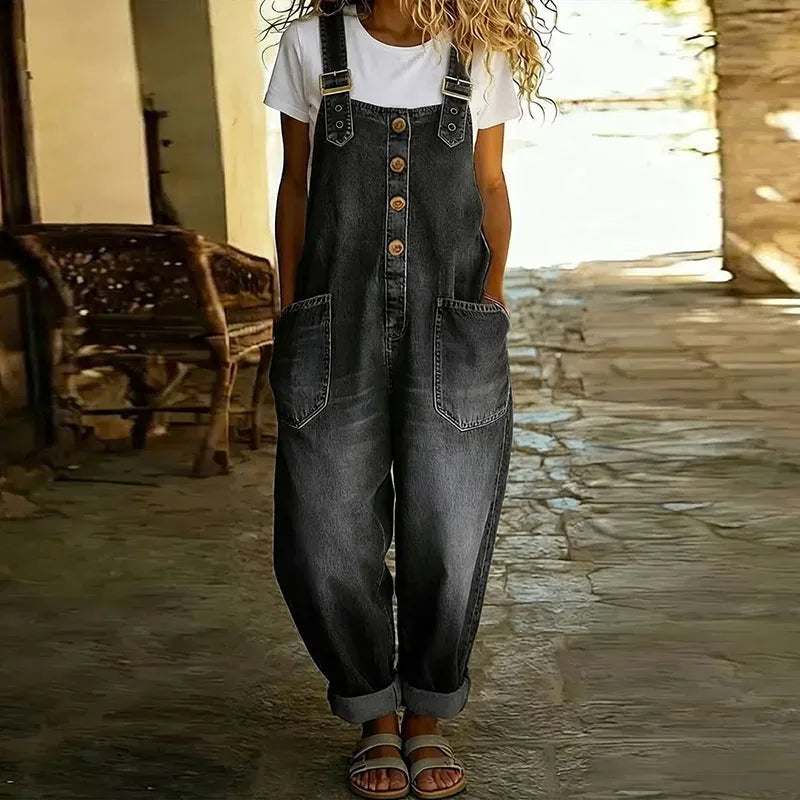 Amelia | Soft Wash Adjustable Strap Overalls