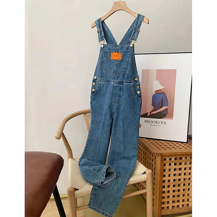 Chloe | Relaxed Bib Straight-Leg Overalls