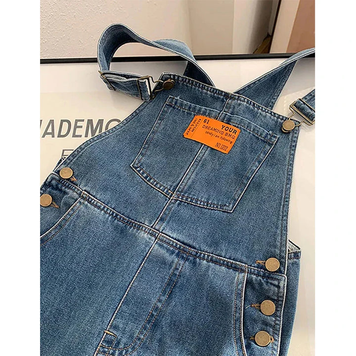 Chloe | Relaxed Bib Straight-Leg Overalls