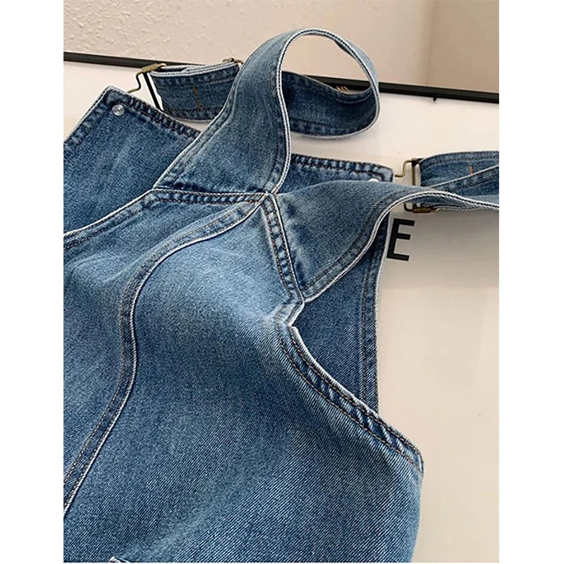 Chloe | Relaxed Bib Straight-Leg Overalls