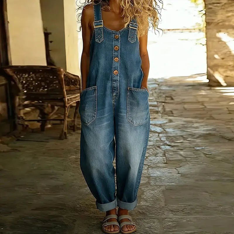 Amelia | Soft Wash Adjustable Strap Overalls