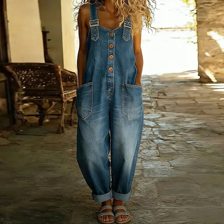 Amelia | Soft Wash Adjustable Strap Overalls