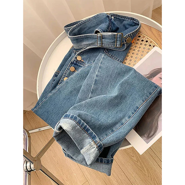 Chloe | Relaxed Bib Straight-Leg Overalls
