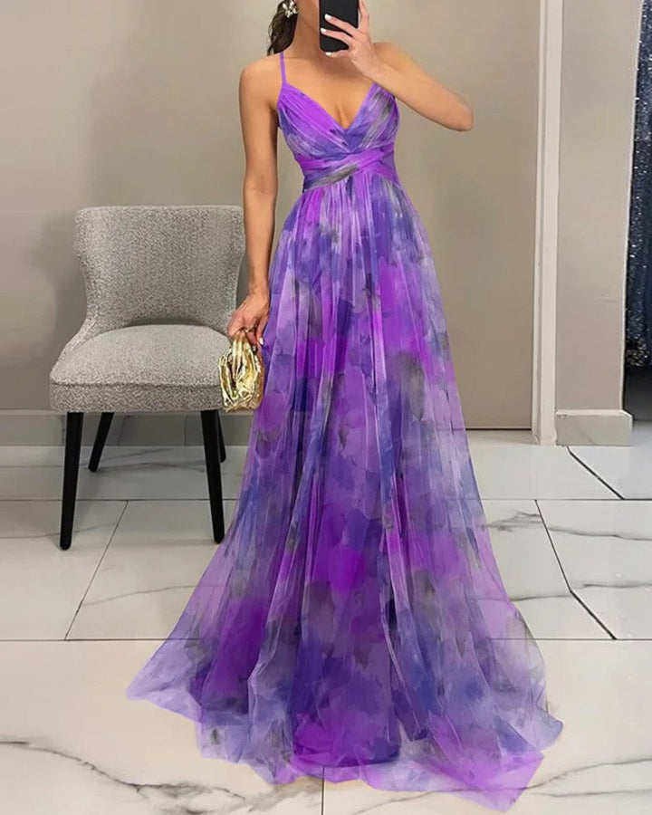 Giselle | Long dress with floral print