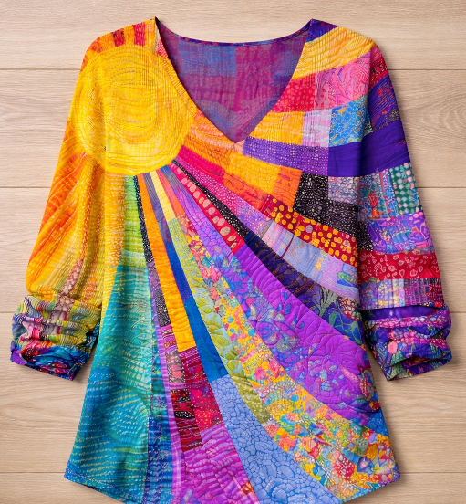 Amari | Sunburst Knit Shirt