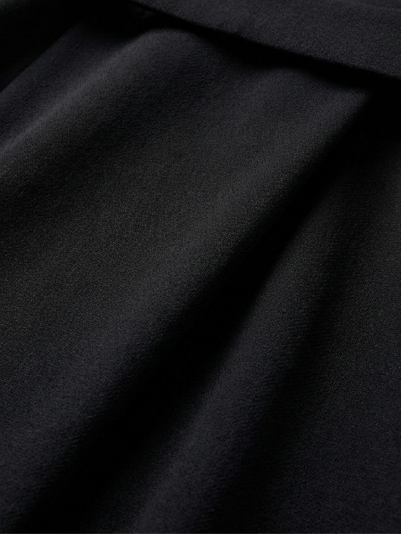 Eira | Asymmetrical Midi Dress with Coat Sleeves and Defined Waist
