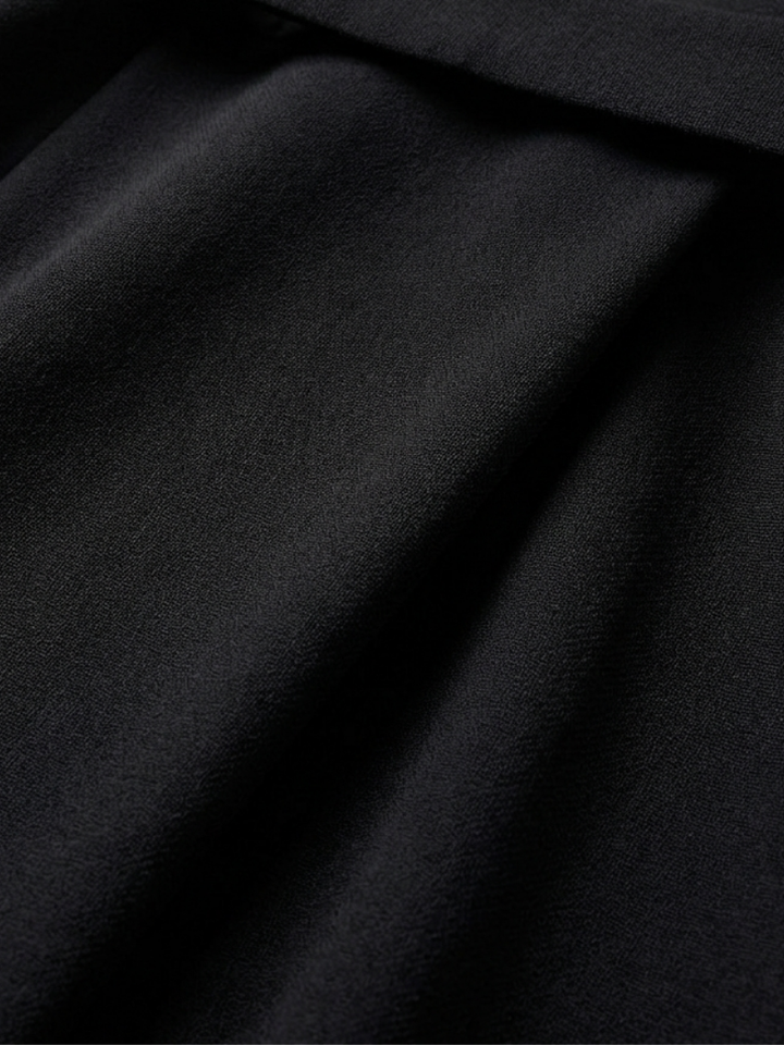 Eira | Asymmetrical Midi Dress with Coat Sleeves and Defined Waist