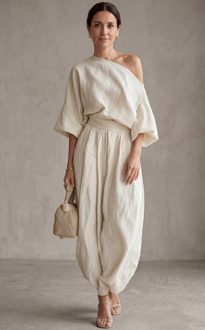 Everly | Off-white Linen Set