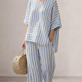 Blue striped