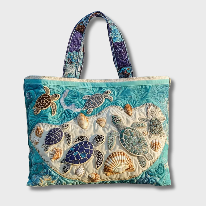 Felicity | Sea Turtles Print Handmade Bbag
