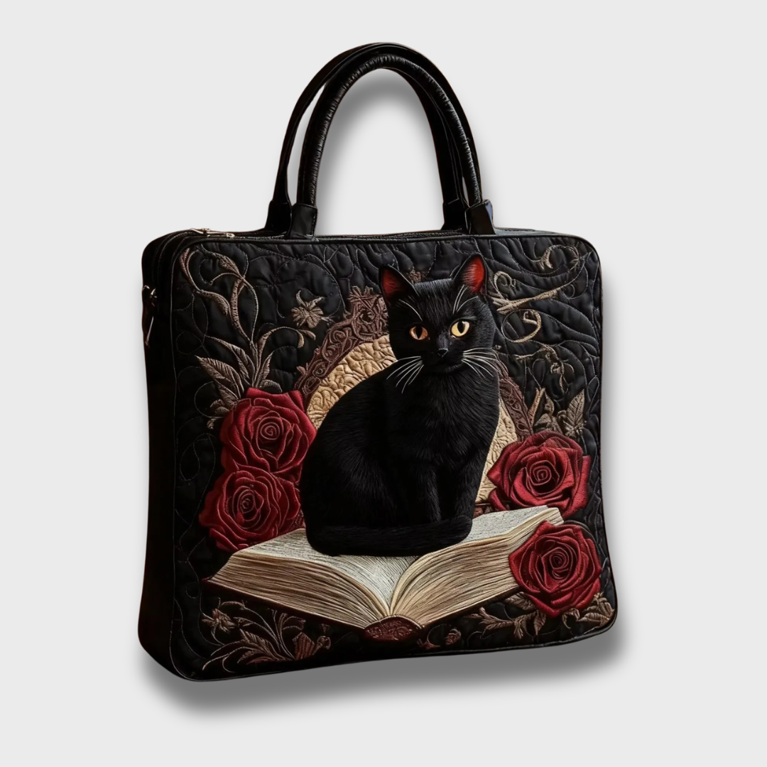 Emie | Black Cat Inspired Quilted Bag