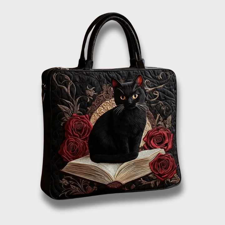 Emie | Black Cat Inspired Quilted Bag