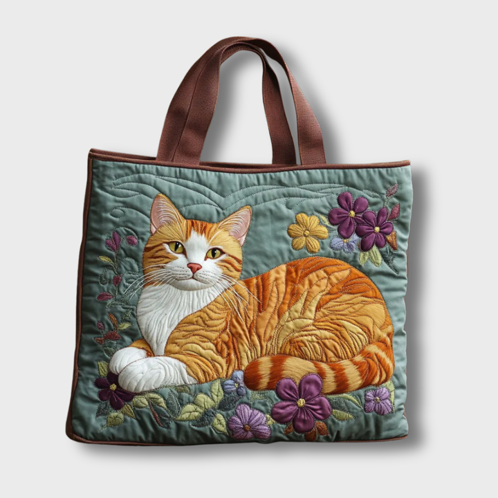 Rage | Cat Design Handmade Quilted Bag