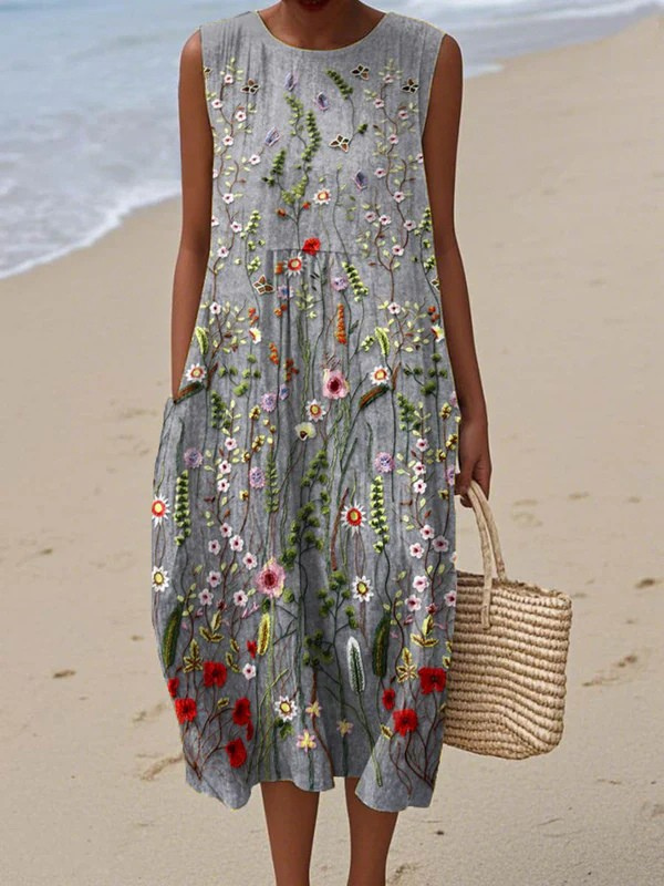 Clara | Floral Midi Dress