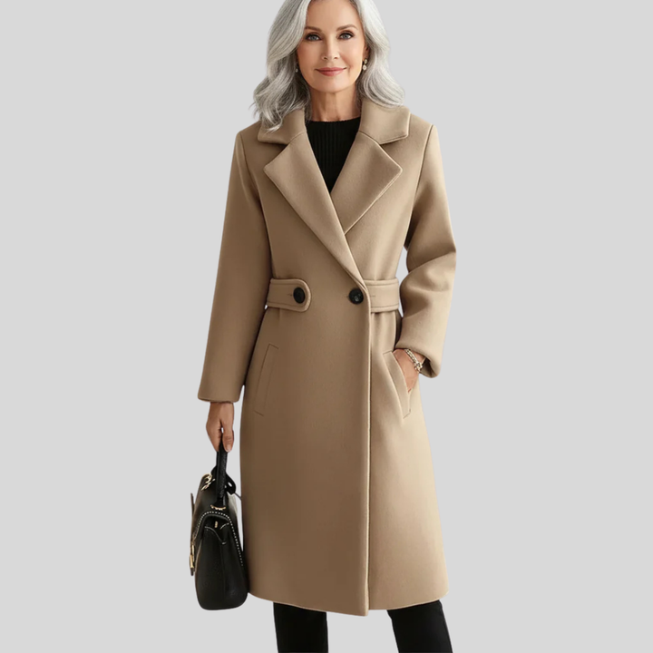 Clara | Wool Coat with Belt