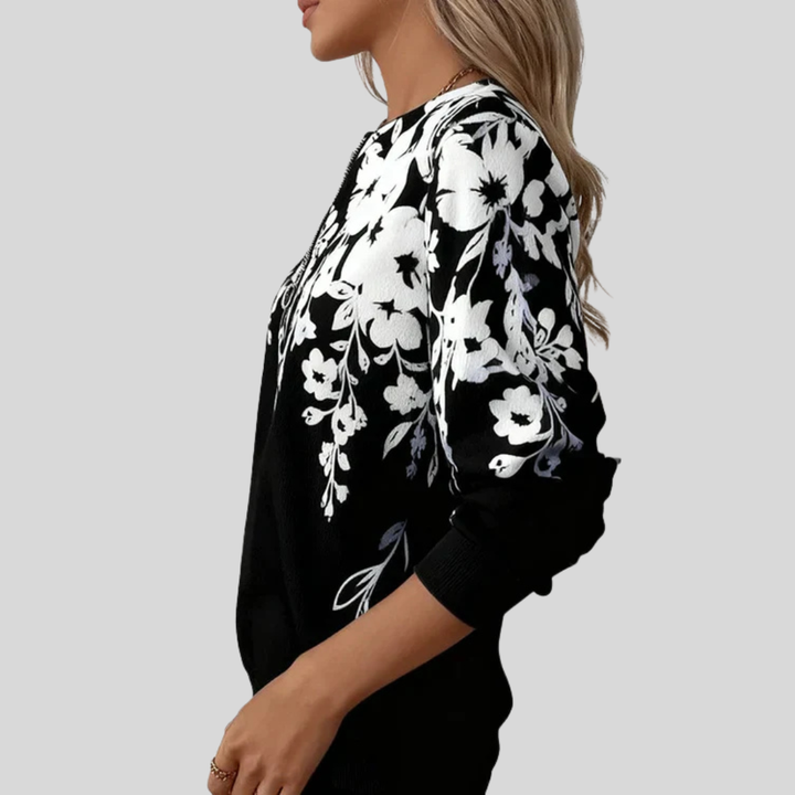 Brenlea | Modern Print Zip Sweatshirt