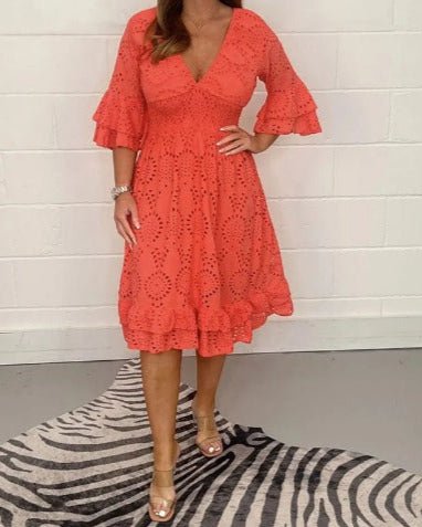 Robyn | Elegant Lace Midi Dress