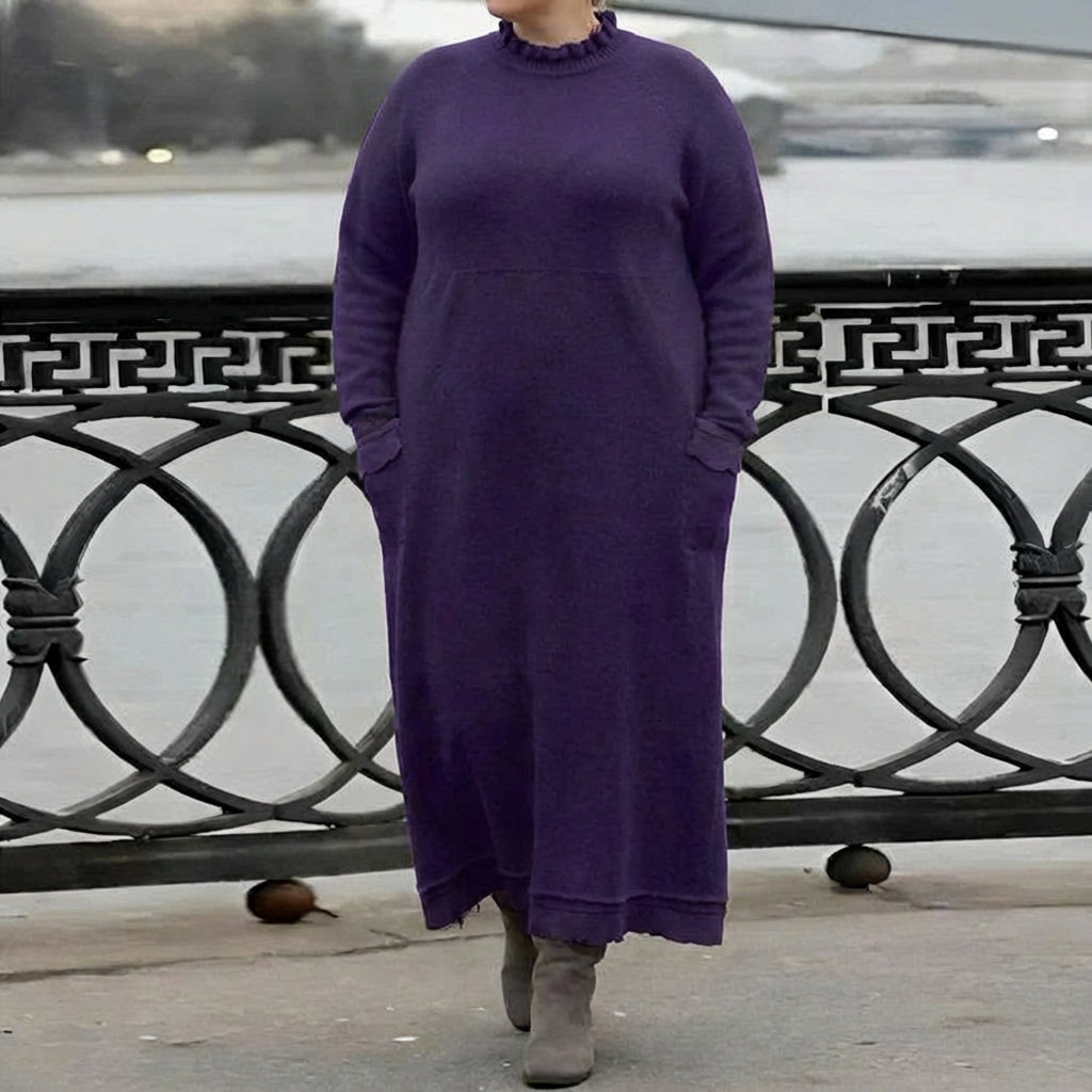 Mara | Cozy Long Sleeve Oversized Winter Dress