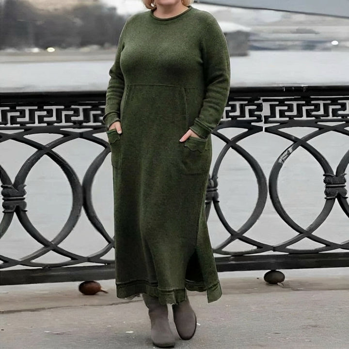 Mara | Cozy Long Sleeve Oversized Winter Dress