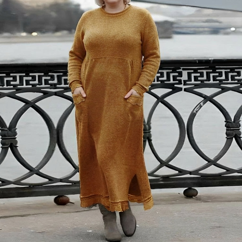 Mara | Cozy Long Sleeve Oversized Winter Dress