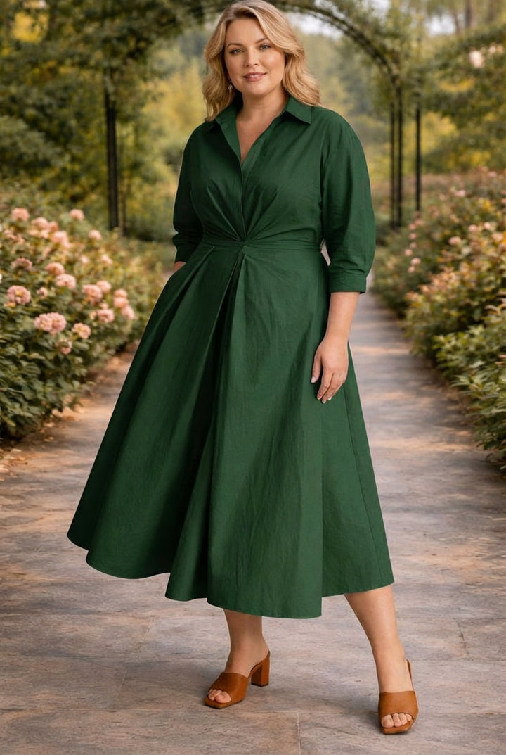 Monroe | Wrap-Front Flowing Maxi Dress