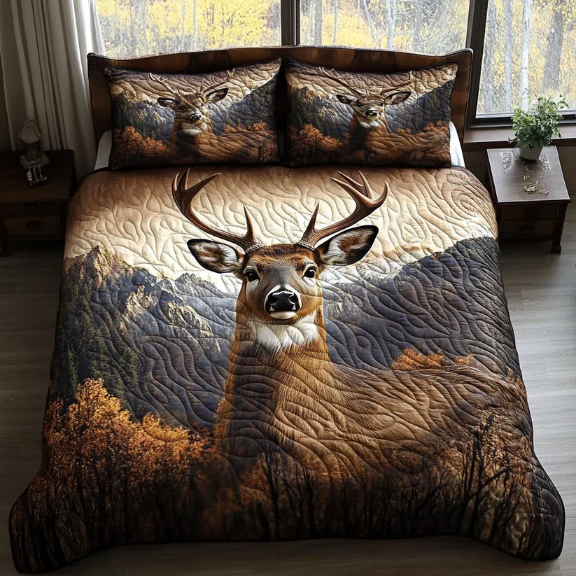 3-Piece Quilted Bedding Set - Sunbeam