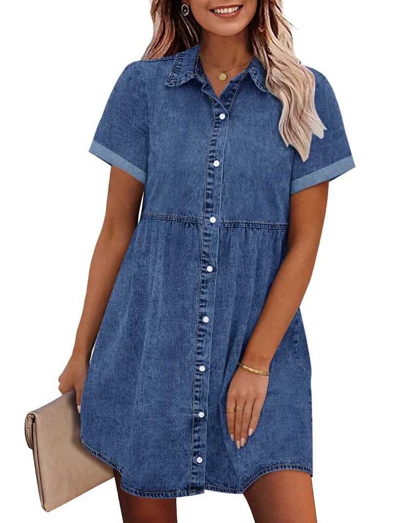 Jane | Everyday Denim Midi Dress