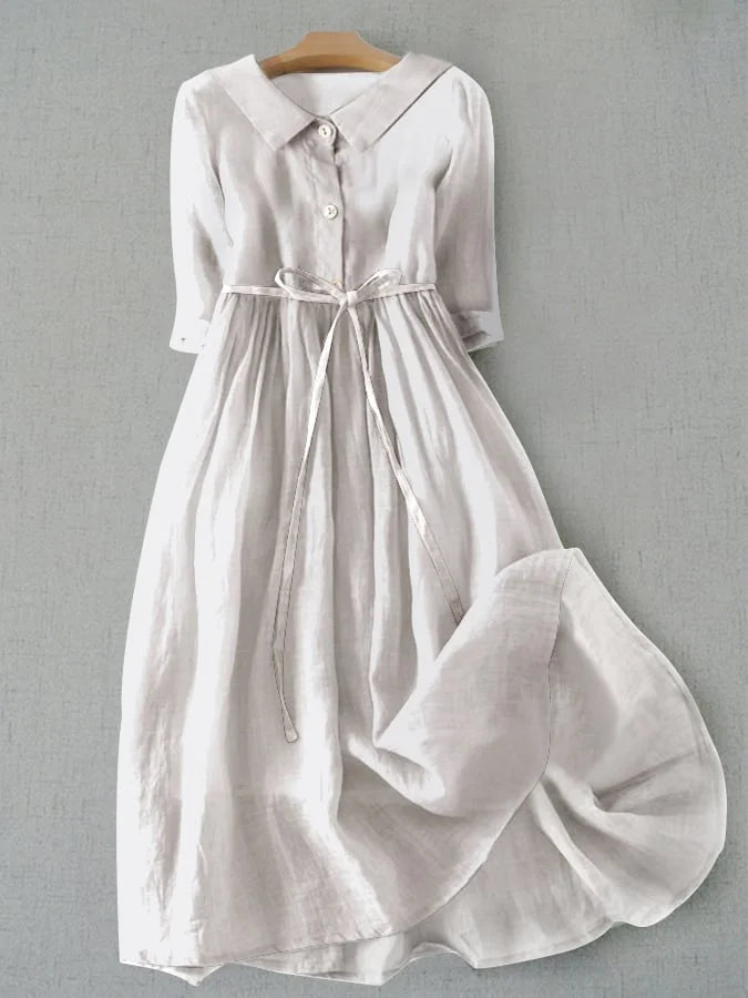 Rosie | Women's Summer Lace-Up Waist Dress - Timeless Comfort & Style