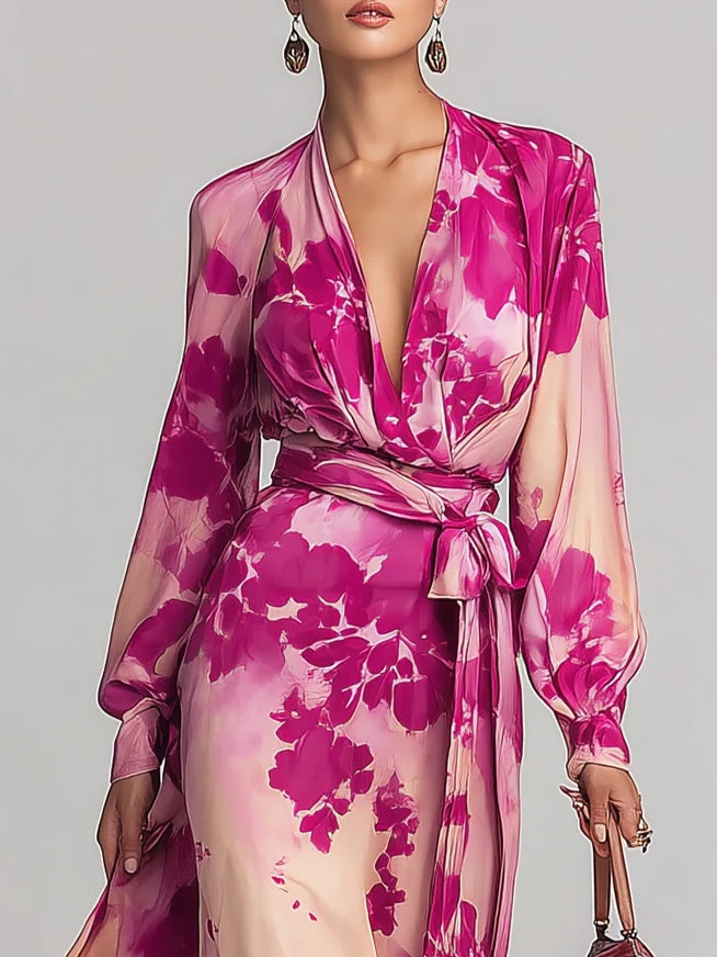 Olivia | Elegant Floral Maxi Dress