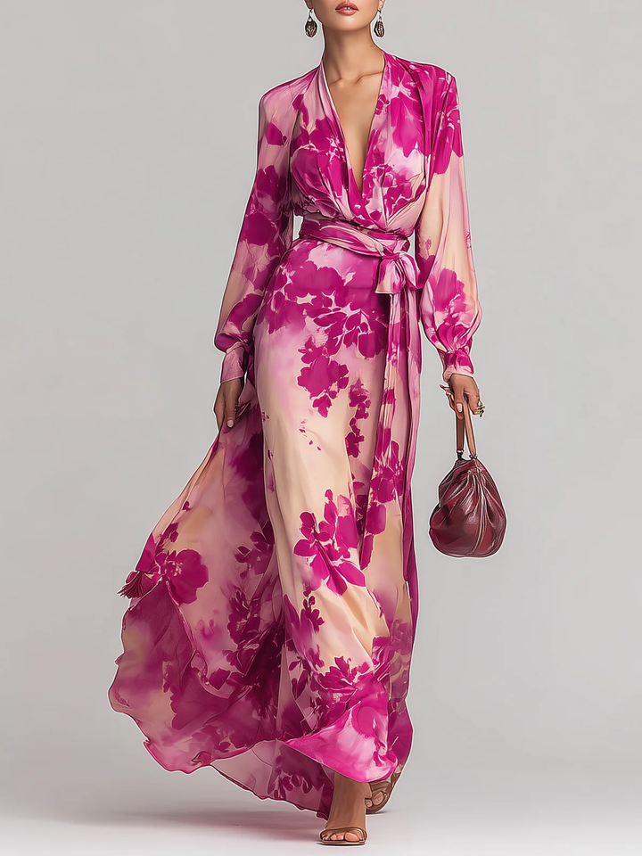Olivia | Elegant Floral Maxi Dress