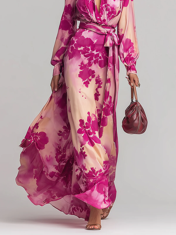 Olivia | Elegant Floral Maxi Dress