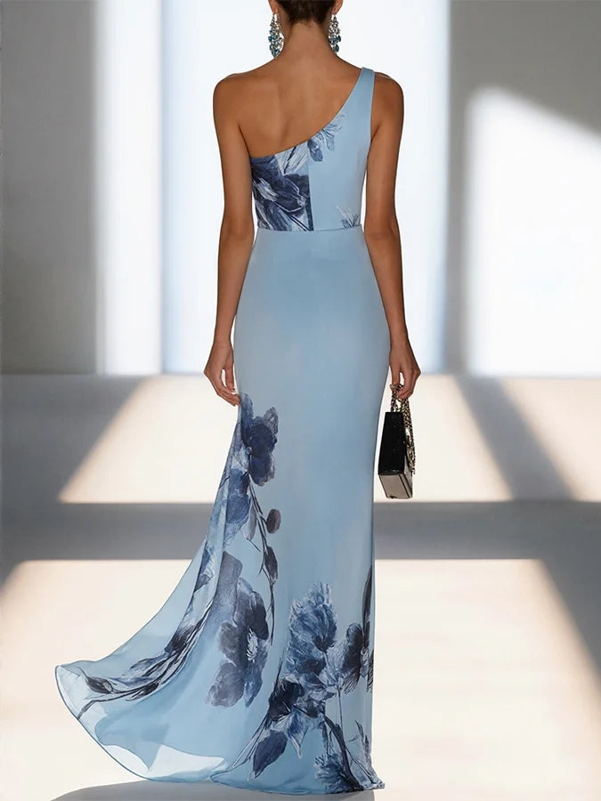 Hazel | Elegant Printed Maxi Dress