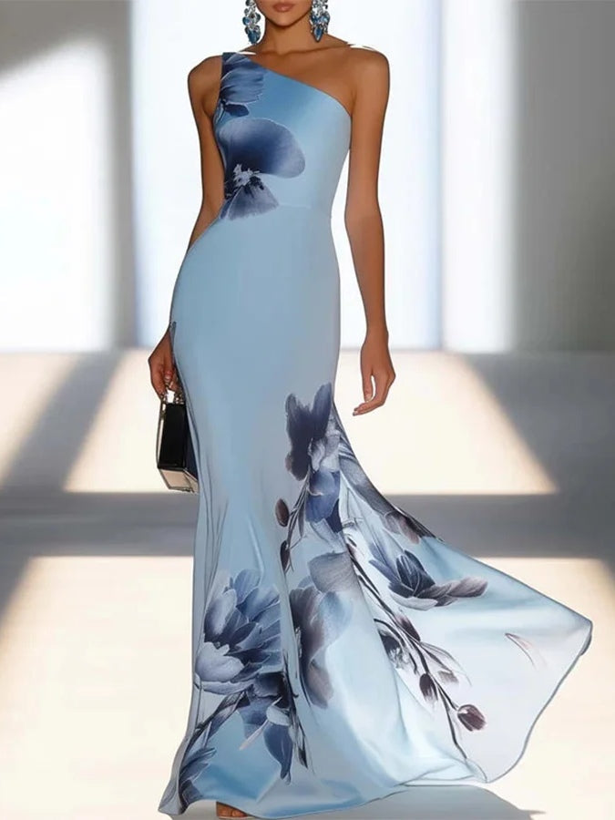 Hazel | Elegant Printed Maxi Dress