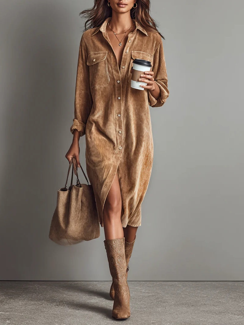 Sienna | Button-Up Midi Dress