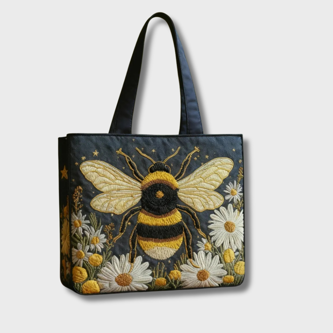 Alona | Bee Print Handmade Quilted Bag