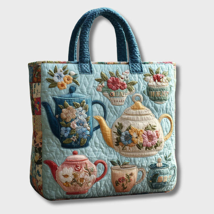 Rosa | Tea Cup Print Handmade Bag