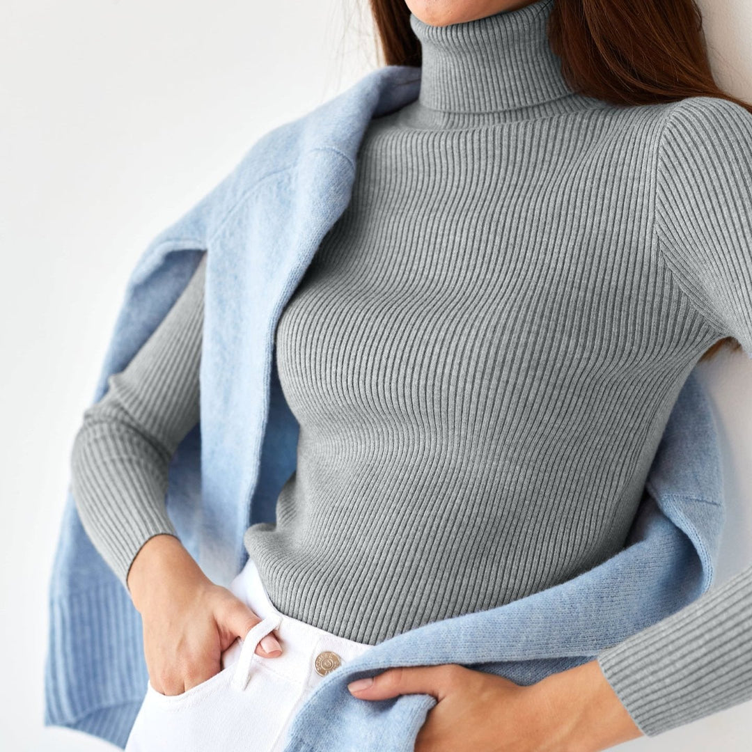 Maeva | Ribbed Turtleneck Jumper