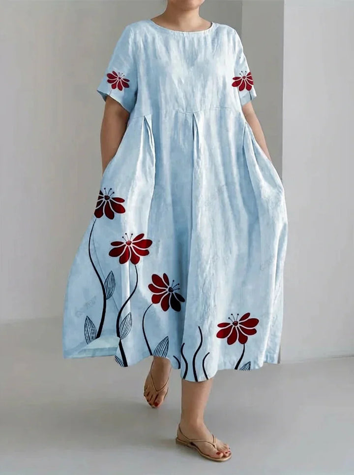 Avery | Retro Botanical Dress